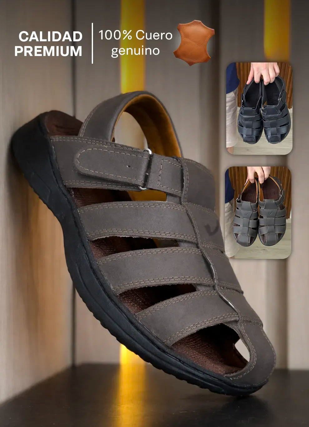 Sandalias 100% cuero