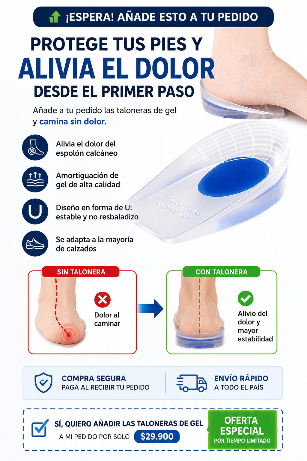 TALON EN GEL PARA ESPOLÓN CALCÁNEO