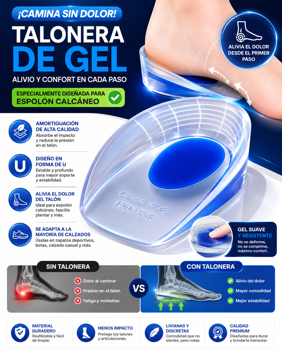 TALON EN GEL PARA ESPOLÓN CALCÁNEO